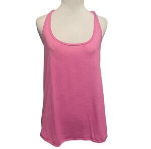 Lululemon Cool Racerback Tank Womens Size 6 Hyper Stripe Pink Small Workout Top